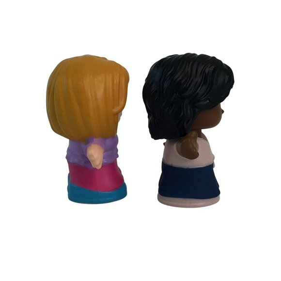 Fisher Price Little People Mom w/Coffee Cup & African American w/Purse Figures - Picture 4 of 4
